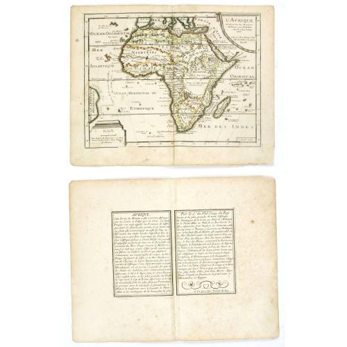 Old map image download for L'Afrique dressée sur les dernieres Relations . . .