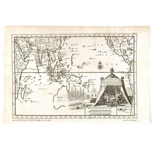 Old map image download for Indien onder den Heer Lopo Vaz De Sampayo, als Gouverneur Generaal tot aan Nieuw-Spanje in American on Kusten van Peru en Chili bevaaren.