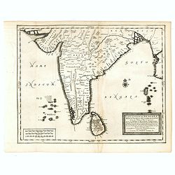 Carte du Golfe de Bengale, Mer de Indes, et Riviere du Gange, Avec les Pais et Iles d'alentour, Savoir les Cotes de Malabar, Cormandel, Ile de Ceylon, Les Maldives . . .