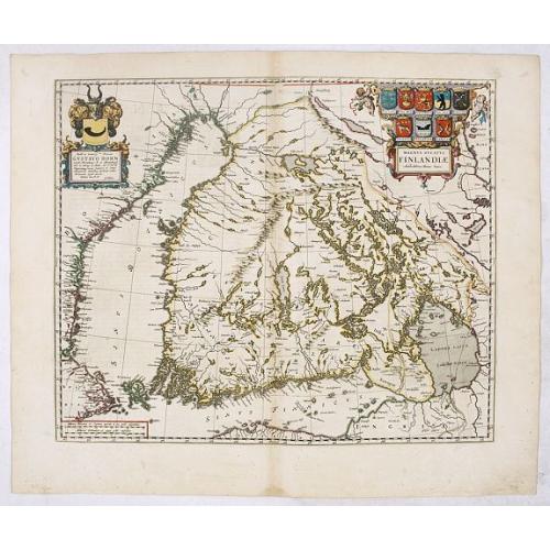 Old map image download for Magnus Ducatus Finlandiae Auct. Andrea Bureo Succo.