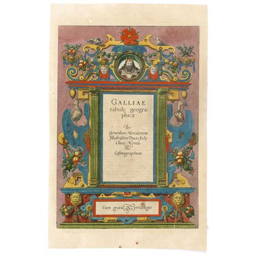[Title page] Galliae tabule geographicae . . .