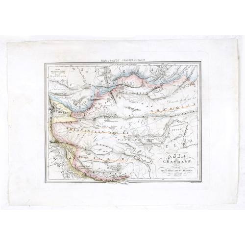 Old map image download for Asia Centrale, Tibet Thian - Scian - Nan - Lu, Mongolia Grand Deserto &.