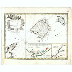 Carte des Isles de Maiorque Minorque et Yvice.