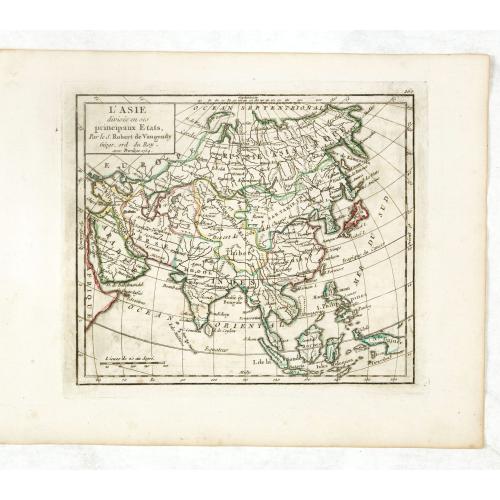 Old map image download for L'Asie Divisée selon ses differens Etats.