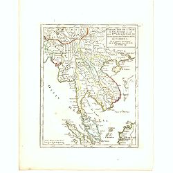 Presqu Isle fr L'Inde au dela du Gange ou sont les R.mes dAva, De Siam, De Tong-King, de Cochinchine de Cambodge, &c. Par le Sr. Robert de Vaugondy fils de Mr. Robert Geog. Ord du Roi avec Privilege 1749.