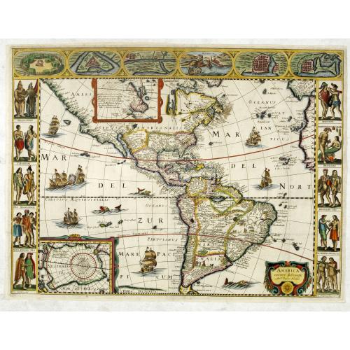 Old map image download for America noviter delineata.