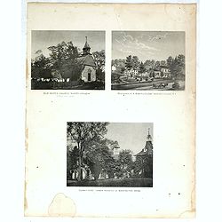 "Old Dutch church, "Sleepy Hollow" / Residence of A.B Baylis esq Bedford village N.Y / "Sunny side" former residence of Washington Irving."