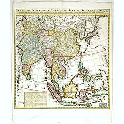 Carte des Indes, de la Chine & des Isles de Sumatra, Java &c..
