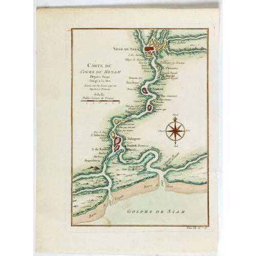 Old map image download for Carte du Cours du Menam . . .