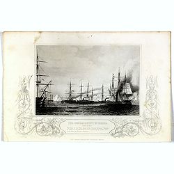 Bombardment of Odessa by the English and French April 22 1854, The boats of the British Fleet going to the French steamer 'Vauban' . . .