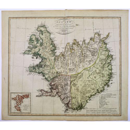Old map image download for Island nach Murdochischer Projection...