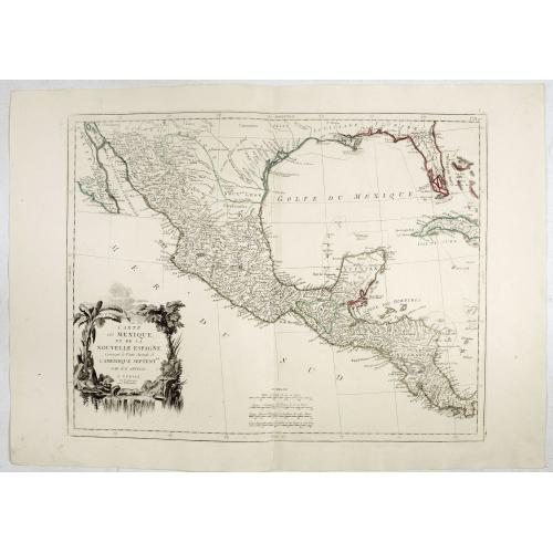Old map image download for Carte du Mexique et de la Nouvelle Espagne. . .