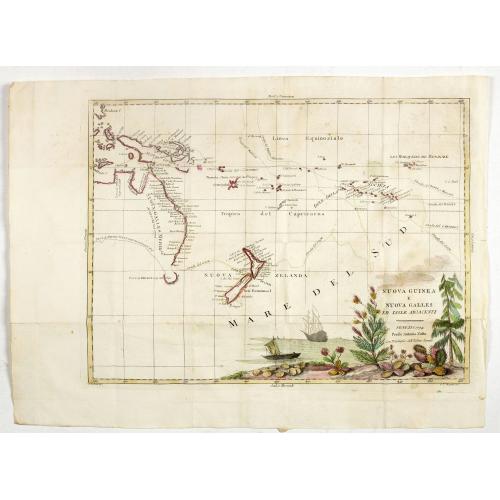 Old map image download for Nuova Guinea e Nuova Galles ed Isole Adjacenti