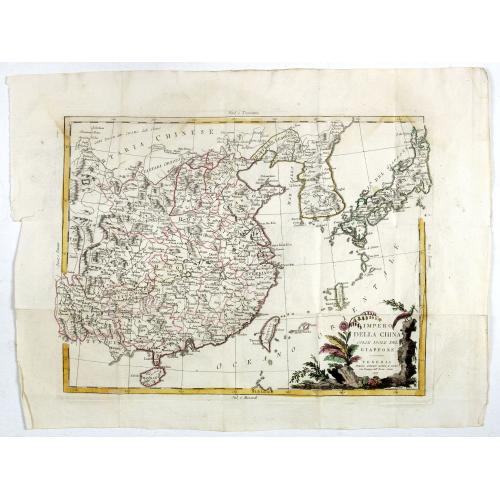 Old map image download for Impero delle China colle isole del Giappone. . .