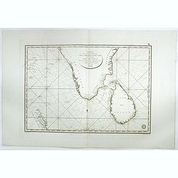Carte de la partie Méridionale dela presque'isle de L'Inde qui comprend L'Isle de Ceylan. . . 1798.