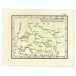 Province de Lithuanie contenant 15 Col. 2 M.on Prof. 2 Sém. 2 Novic. 3 Rés. Et plus de 40 Jésuites.