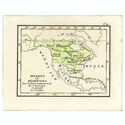 Missions et Résidences dans la Partie Septentrionale de l'Amérique Contenant 50 Jésuites.