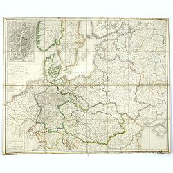 Carte générale d'Allemagne comprenant l'empire d'Autriche, la Confédération du Rhin, le Dannemarck, la Prusse et la Pologne, une partie de la Suède, des empires de France, de Russie et de Turquie . . .
