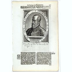 Fredericus II. D. G. Daniae Et Norvegiae Rex. Dux Holsatiae etc.