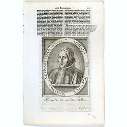 Adrians VI. Pontifex Maximus Ultraiectinus Vixit Annos 64 1/2.