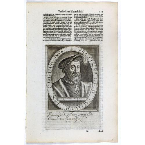 Franciscus I. D. G. Galliarum Rex Christianissimus.