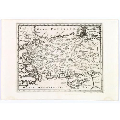 Old map image download for Chersonesi quae hodie Natolia Descriptio.