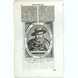 Henricus VIII D.G. Angliae Franciae Et Hiberniae Rex.
