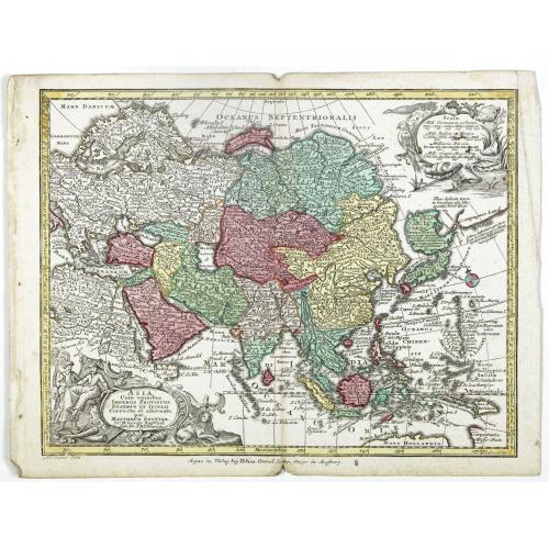 Old map image download for Asia Cum omnibus Imperiis, Provinciis, Statibus et Insulis. . .