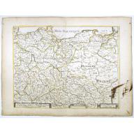 Old, Antique map image download for Le Cours de l'Elbe et de l'Oder où sont les Electorats de Saxe et de Brandebourg, les Duchés de Mekelbourg et de Pomeranie. . .