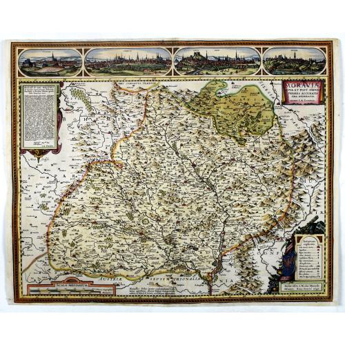 Old map image download for Moraviae Nova et post omnes priores accuratissima delineatio.