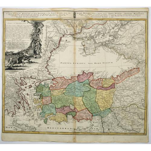 Old map image download for Carte de l'Asie Minevre ou de la Natolie et du Pont Euxin...