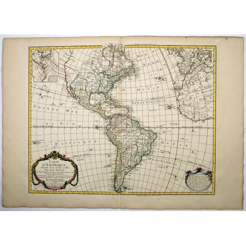Old map image download for Carte d'Amerique dressee pour l'Usage du Roi...