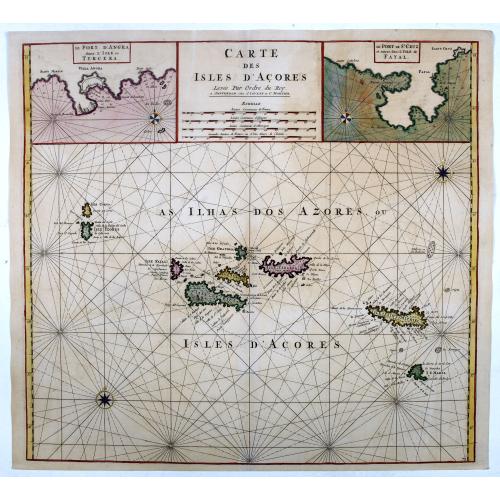 Old map image download for Carte des Isles d'Acores.