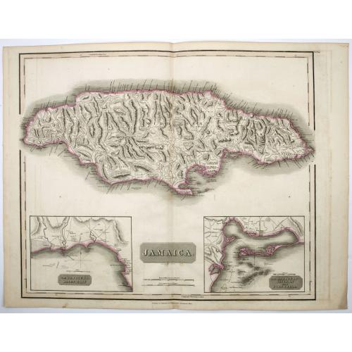 Old map image download for Jamaica.