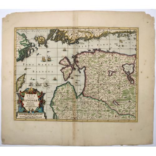 Old map image download for Nova Totius Livoniae accurata Descriptio.