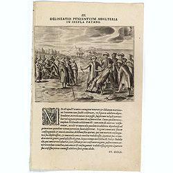III. Delineatio Punientium Adulteria in Insula Patane. (Death of Sebald de Weerdt.)