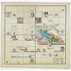 [Untitled map of the European countries in a playing grid].