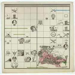 [Untitled map of the European countries in a playing grid].