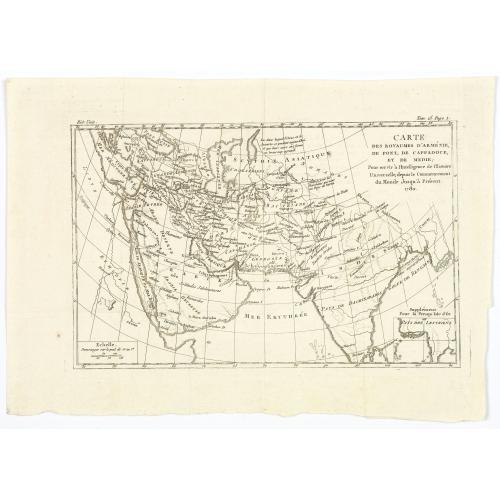 Old map image download for Carte des Royaumes d'Armenie. de Pont, de Cappadoce, et de Medie...