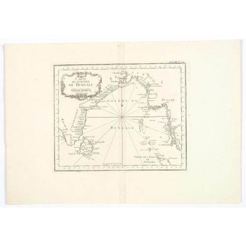 Carte du Golphe de Bengale.