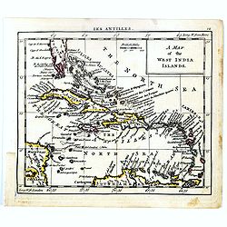 A map of West India Islands.