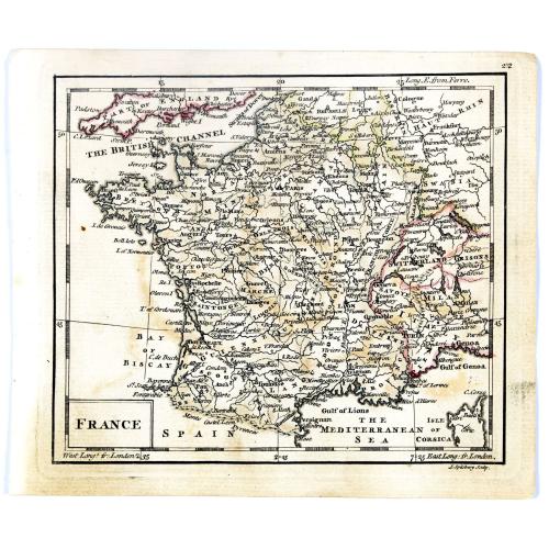 Old map image download for France.