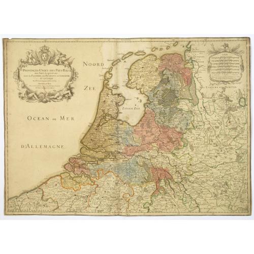 Old map image download for Provinces-Unies des Pays-Bas. . .