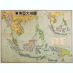 A map of southeast Asia.