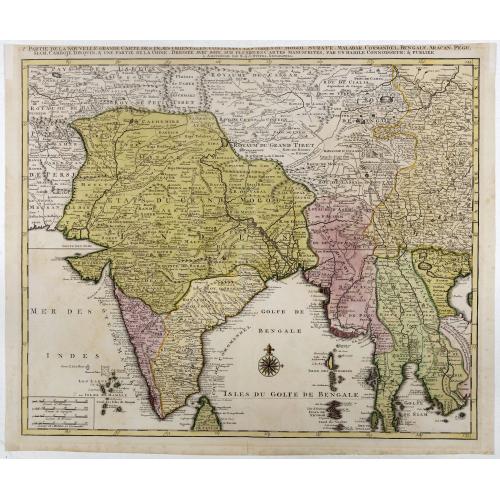 Old map image download for Partie de la nouvelle grande carte des Indes Orientales. . .