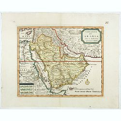 Carta nuova dell' Arabia fatta in Amsterdam per Isauc Tirion.