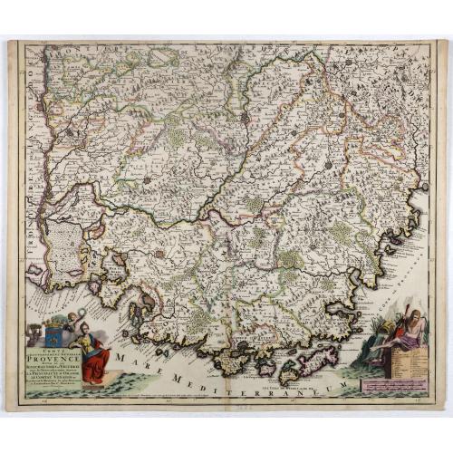 Old map image download for Comté et Gouvernement General de Provence.