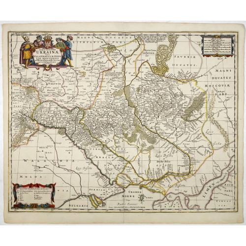 Old map image download for Typus Generalis Ukrainae sive Palatinatuum Podoliae, Kioviensis et Braczlaviensis terras nova delineatione exhibens. . .