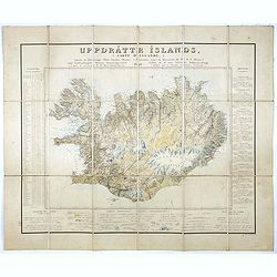 Uppdráttr Íslands / Carte d'Islande.