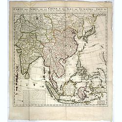 Carte des Indes, de la Chine & des Isles de Sumatra, Java &c..